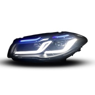 Best f10 headlight for BMW f10 led headlight upgrade blue eyebrow LED day running light steering Arc