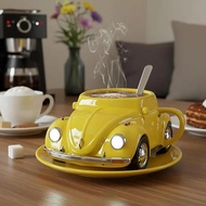 Gifts Funny Beetle Shaped Coffee Mug Unique Beetle-Shaped Coffee Cup Drink Mug for Home Desktop Orna