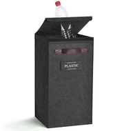 Recycle Bin for Kitchen - Indoor Recycling Bin with Lid (Grey 13 Gallon)