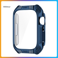  Watch Protective Case Rhinestone Anti-scratch Rhombus Smart Watch Tempered Film Full Screen Cover Protector for Apple Watch 7