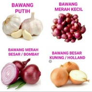 bawang putih/bawang merah/bawang holland/bawang bombay (500gram)