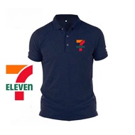 Factory Direct Sale, In Stock Logo 7-Eleven Digital Print Polo Shirt, 7-Eleven Uniform, Men's Unisex