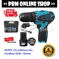 Battery Drill 12v SEATA Cordless Drill / Driver 12V Lithium-ion cordless drill