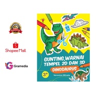 Scissors, Color, 2D and 3D Paste: Dinosaur