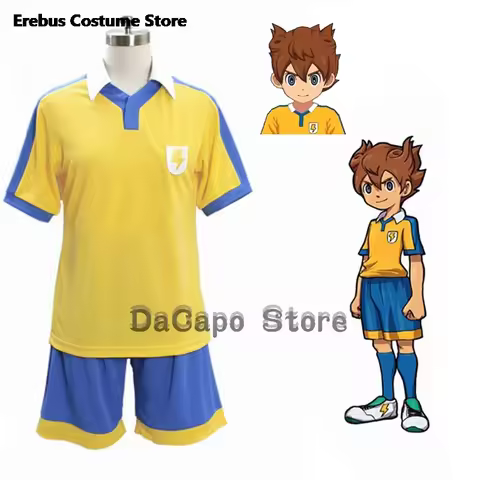 Adults Halloween ANime Cos Inazuma 11 Eleven GO Matsukaze Tenma Cosplay Sportswear Game Anime Rolepl