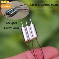 YUMEIREN 1/2/5pcs Coreless Motor, 615 6mm*15mm 615 Tiny Hollow Cup Engine Motor, Mini High Speed 465