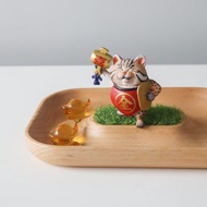 【質感木盤】 實木 沙漠綠洲 首飾 項鍊 收納盤 女友 新居 創意