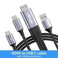 Fairikabe HDMI To USB C ADAPTER Cable 8.2FT 4K60Hz สำหรับ X PS5 Steam Deck Dock Nreal Xreal Xreal Be