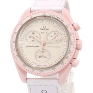 Omega x Swatch Men's Moonswatch Mission to Venus Ivory Dial SO33P100 Watch Used