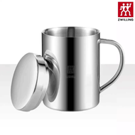 Zwilling mug 304 stainless steel double-layer insulated water cup household coffee cup beer cup cold drink juice cup