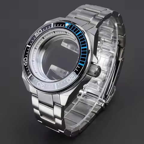 43mm Steel 200M Dive Men Watch Case Bracelet for Samurai King Series NH34 NH35 NH36 NH70 4R35 Moveme
