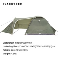 BLACKDEER Expedition Camping Tent One Bedroom & One Living Room For 3-4 people 210D Oxford PU3000 mm