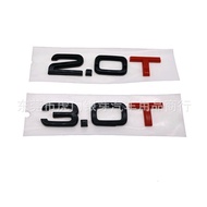 2.0T 3.0T Car Logo Suitable for Audi A3A4A5A6A7Q3Q5Q7 Car Logo Car Sticker Displacement Logo Factory