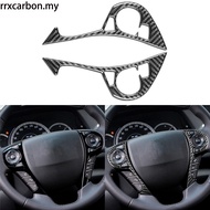 For Honda Accord 2014-2017 Carbon Fiber accessories Steering wheel E Decoration Interior Accessories