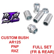 RTR RACING CUSTOM BUSH FULL SET UNTUK SPORT RIM KH100/AR125 PNP RXZ SHAFT SAIZ 22MM BUSH RIM AR125 P