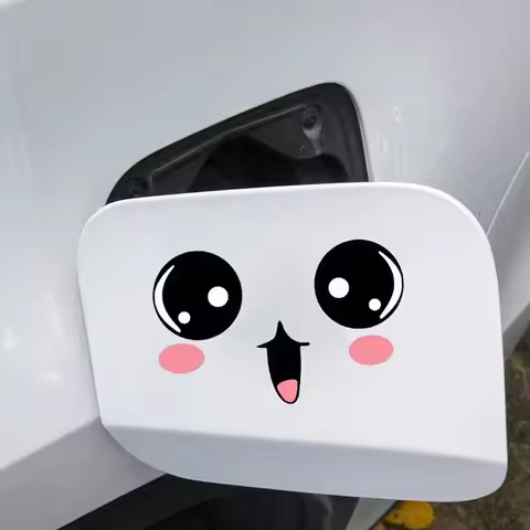 2pcs Big Eyes Cartoon Car Side Mirror Sticker