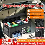 Car Storage Box 72L Oxford cloth storage box Boot Organizer Multifuntional Car Truck Storage Box