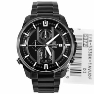 Casio Edifice EF 533BK - 1AVUDF Stainless Silver Dial Black Series (Limited Edition)
