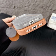 Magnetic Case Suitable for iPhone 1 7pro max 17pro Light Luxury Plain Leather Texture