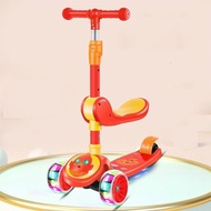 Scooter - High-Class Children'S Scooter - Sled With 3 Luminous Wheels