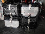 45L ALUMINIUM TOP BOX X DESIGN KOTAK MOTOSIKAL PETI ALUMINIUM BOX MOTORCYCLE READY STOCK