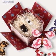 JEROMY5R Flying Butterfly Gift Box, Multicolor Auto Expand Surprise Gift Box, Surprise Toy Paper Win