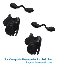 ชิ้นส่วนจมูกแผ่นแปะจมูกสำหรับแว่นตากันแดด Oakley EVZero EVZero Stride OO9386