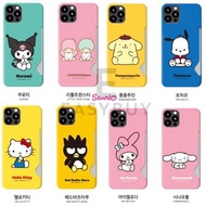 🇰🇷 Sanrio Hello Kitty Kuromi My Melody POCHACCO CINNAMOROLL BAD BADTZ-MARU POMPOMPURIN Little Twin Stars CUTIE CARD 3D HARD CASE 可放卡 手機保護套 （多款型號）iPhone14 iPhone13 iPhone12 iPhone11 三星 Samsung Galaxy S22 GalaxyS21 Galaxy S23 A53 A32 A系列 正貨 韓國空運到港