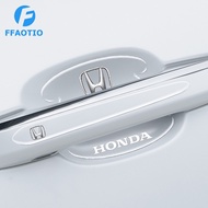 FFAOTIO Transparent Car Door Handle Protector Anti Collision Strip Car Accessories For Honda Vezel Fit Civic Jazz City Odyssey HRV Accord CRV BRV Mobilio BRIO