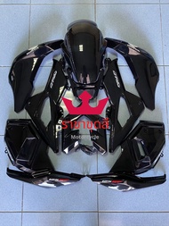 ชุดสี เฟรม เอมเอสเอกซ์ SF 125 Honda MSX SF125 รถปี 2016-2019 ครบชุด 14 ชิ้น สีดำ งานabs100%