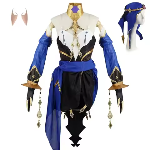 ❤YUNYAN Layla Sumeru Cosplay Costume Layla Full Set Headwear Dress Stockings Wig Anime Cosplay Layla