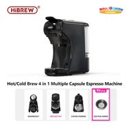 HiBREW เครื่องชงกาแฟ 20 Bar 4 in 1 ร้อน และเย็นหลายแคปซูลเอสเพรสโซคาเฟ่เครื่องชงกาแฟ Dolce นม Nespre