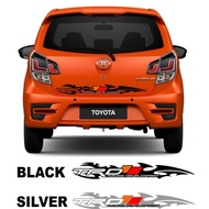 Toyota Wigo Rear Sticker Design TRD Tribal