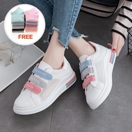 ZC9 Velcro Canvas Casual Flats - White