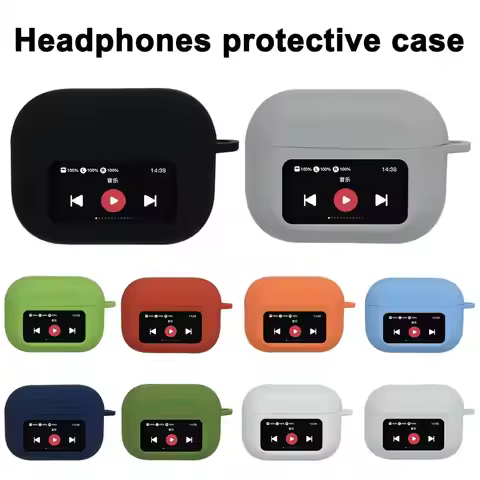 For AirPods A9 Pro With Screen Corners Shockproof Anti-slip Full Cover Protective Case For AirPods A