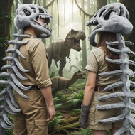 🔥Taiwan Taiwan Ready Stock Dinosaur Adult Children Costume Dinosaur Role-Playing Costume Fashion Hol
