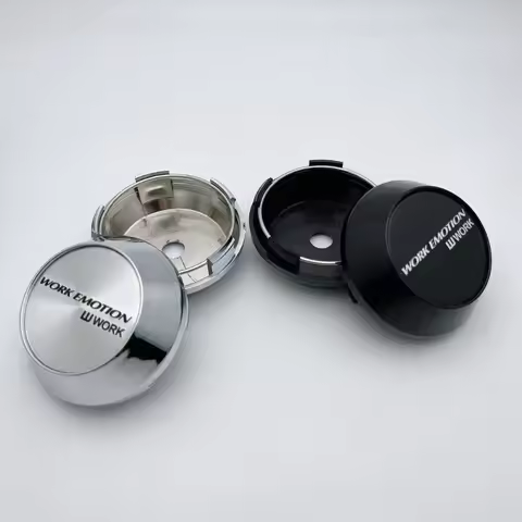 4pcs 60mm 64mm 65mm 68mm 69mm Car Wheel Center Caps With W Work Emotion Logo Badge High Cap Wheel Hu