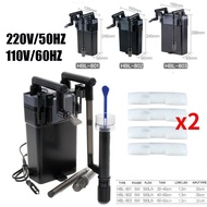 【In stock】SunSun Hang On Filter Skimmer Up to 100 Liter Aquarium 6W Multi-stage Filter Adjustable Fl