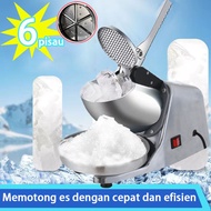 【Penjualan Langsung Resmi】Mesin es serut mesin serut es batu 6 pisau satu detik es serut mesin es serut Elektronik tipe praktis Penghancur Mesin Serut Mesin Giling Ice Crusher Machine alat serut es alat serut es batu Efisiensi super tinggi