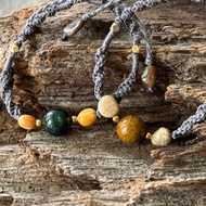 深海蒼茫 / 海洋碧玉 編繩 手鍊