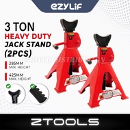 EZYLIF 3 Ton Heavy Duty Jack Stand | Car Repair Jack Garage Automotive Jack Jek Kereta (2pcs/set)