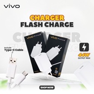 100% ORIGINAL VIVO 44W VIVO 120W FAST CHARGING TYPE C CHARGER SET