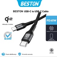 Beston CL03CC01 USB-C to USB-C Type C Fast Data Charging Cable for Mobile Phone Tablet Laptop