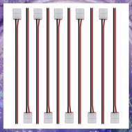 50Pcs LED Tape Connector 2Pin LED Strip Accessories Connectors 8Mm for 2835 3528 5050 5730 5630 SMD 
