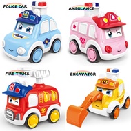🌈Lowest Price🌈🚙🚙Kids Toys Cars Baby Press Car Engineering Push Car Fire Truck Excavator Police Cars 