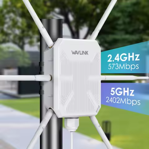 WAVLINK AX3000 High Power WiFi6 Long Range Outdoor Dual Band 2.4G+5G WiFi Mesh Extender Booster with