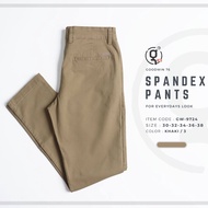 GOODWIN - 9724 SPANDEX PANTS กางเกงขายาวผู้ชาย ผ้ายืด สีพื้น Slim fit