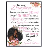 Black Girl Nursery Wall Art Large X4 African American Art Inspirational Quotes Positive Sayings Cute