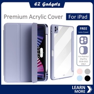 Protective Shockproof Clear Acrylic Case for iPad 10th 9 iPad Air 6 Air M2 Air 5 Pro 11 Wireless Cha