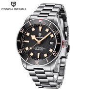 PAGANI DESIGN นาฬิกาดีไซน์2021สำหรับผู้ชาย,นาฬิกาข้อมือแบรนด์หรูแบบย้อนยุคกันน้ำ BB58 Reloj Hombre 8215